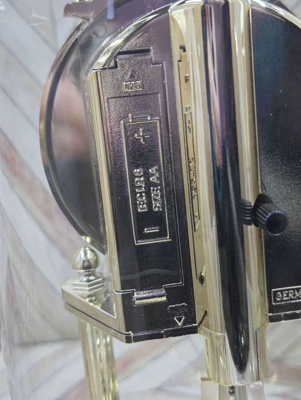 Seth Thomas Gold Anniversary Dome Clock - Gold Finish Ftom Germany